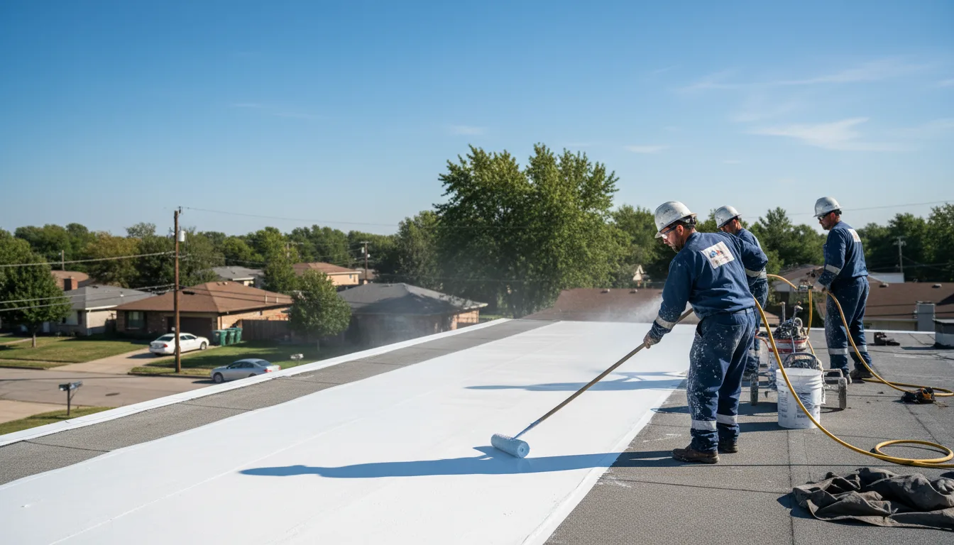 Commercial roof coating in Hubbard, OH near me